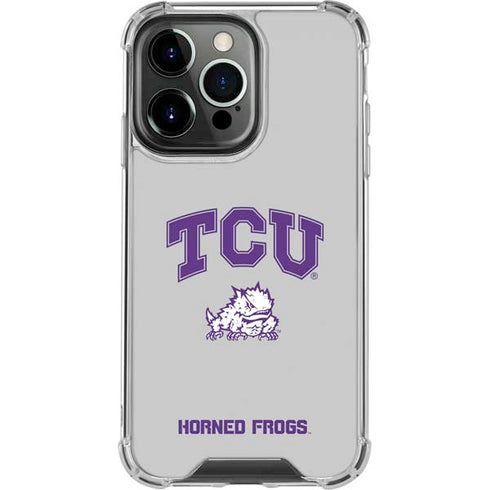 Texas Christian University Horned Frogs Logo Print iPhone 16 Pro Max Clear Case
